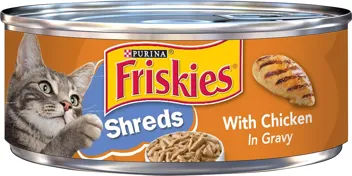 Friskies 5.5oz Gravy Wet Cat Food, Poultry Shreds