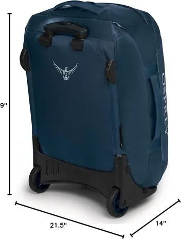 Transporter 90L Wheeled Travel Duffel Bag, Venturi Blue