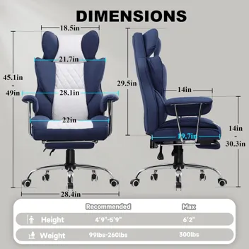 GTRacing GT205 Office Gaming Chair with Pocket Spring Lumbar Support