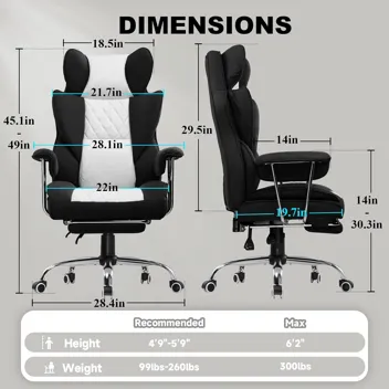 GTRacing GT205 Office Gaming Chair with Pocket Spring Lumbar Support