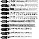 FLEX FAM20301-10 T-Shank Jigsaw Blade Set (10-Piece)