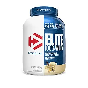 5-Lb Elite 100% Whey Protein Powder (Vanilla or Chocolate)