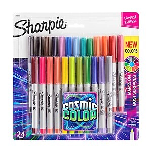 Permanent Markers, Ultra Fine Point, Cosmic Color, Limited Edition, 24 Count