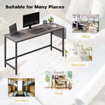 Shintenchi Computer Desk w/ Monitor Stand (47.2”L*19.7”W*29.5”H)