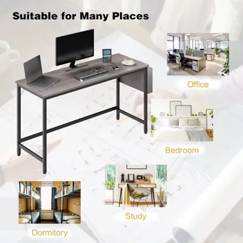 Shintenchi Computer Desk w/ Monitor Stand (47.2”L*19.7”W*29.5”H)