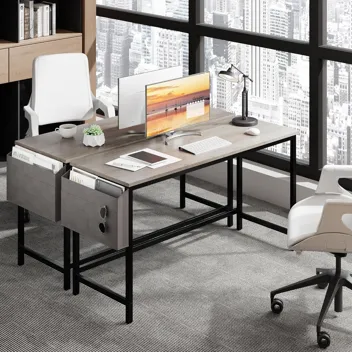 Shintenchi Computer Desk w/ Monitor Stand (47.2”L*19.7”W*29.5”H)