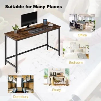 Shintenchi Computer Desk w/ Monitor Stand (47.2”L*19.7”W*29.5”H)