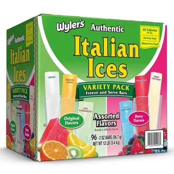 96-Count 2oz Authentic Italian Ice Freezer Bars