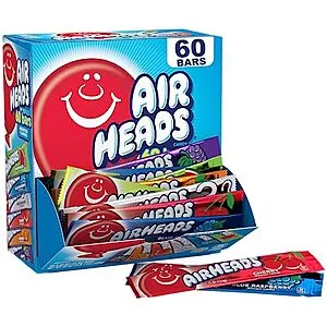 [S&S]: 60-Count 0.55-Oz Airheads Candy Bars (Variety Pack)