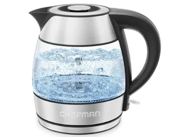 1500 Watts 1.2 Liter Rapid Boil Glass Kettle