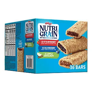 Nutri-Grain Soft Bake Breakfast Bars (Variety Pack) w/ Plus