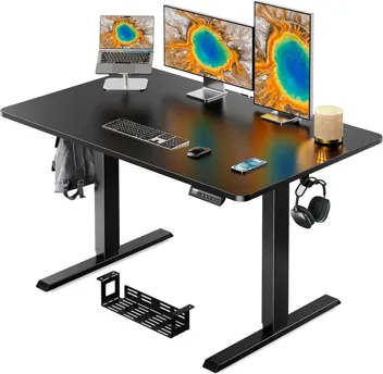 erGear 48"x30" Whole Tabletop Electric Standing Desk with Cable Management Tray