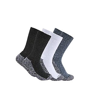 6-Pair Carhartt Midweight Socks (X-Large, Assorted, SC2416-M)