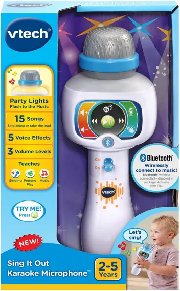 Sing It Out Kids' Karaoke Microphone (White)