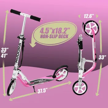 HUDORA Scooter for Kids Ages 6-12