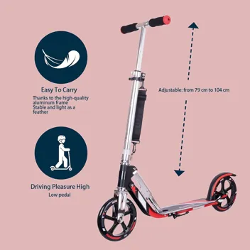 HUDORA Scooter for Kids Ages 6-12