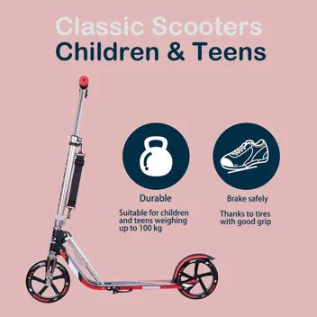 HUDORA Scooter for Kids Ages 6-12