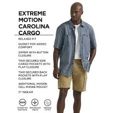 Extreme Motion Carolina Cargo Short with Flex Waistband