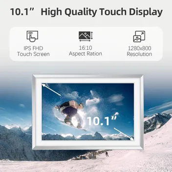 Eptusme 10.1" 1280x800 Touch IPS Digital Picture Frame