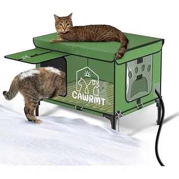 Zarrtiiy 13.8" x 21.7" Outdoor Heated Cat House