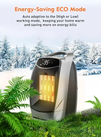 Portable Electric Space Heater with Thermostat