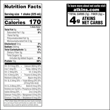 11oz Iced Coffee Vanilla Latte Protein Shake (12-Count)