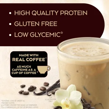 11oz Iced Coffee Vanilla Latte Protein Shake (12-Count)