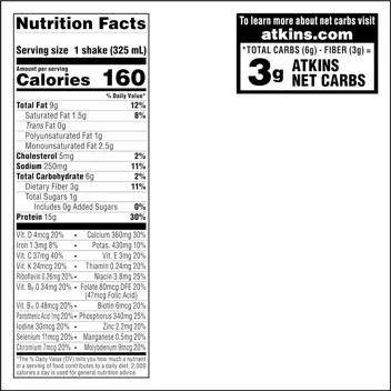 11oz Iced Coffee Vanilla Latte Protein Shake (12-Count)