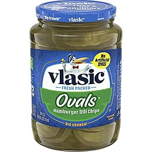 [S&S]: 24-Oz Ovals Hamburger Dill Pickle Chips