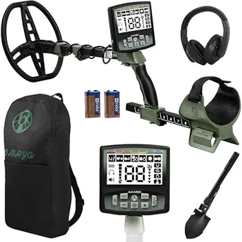 Gbnryg 12" IP68 Coil 5-Mode Metal Detector with Backlit Display