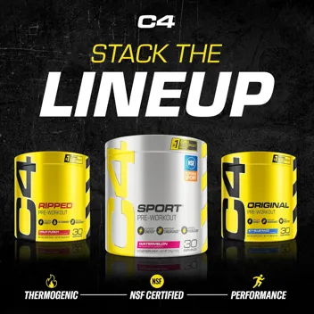 C4 Fruit Punch Pre Sport Pre Workout Powder (30 Servings)