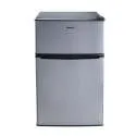 Galanz 3.1cu ft 2-Door Mini Fridge (Stainless) with Freezer