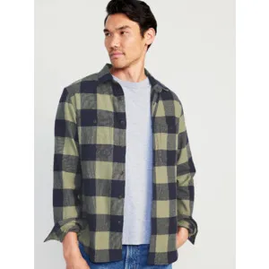 Old Navy: Flannel Shirt (Green/Blue Plaid)