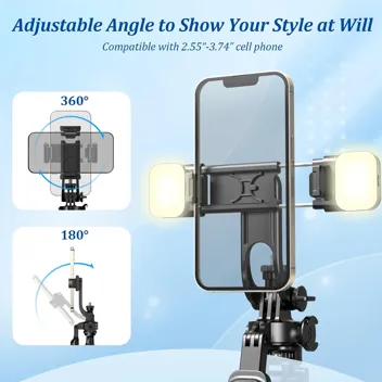 MapleParty 80" Phone Selfie Stick & Tripod with 2x Lights & Remote