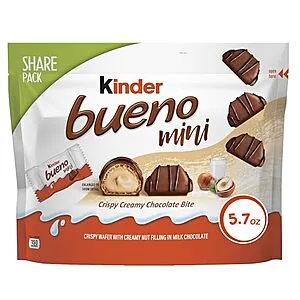 5.7-Oz Bueno Mini Milk Chocolate & Hazelnut Cream Chocolate Bars