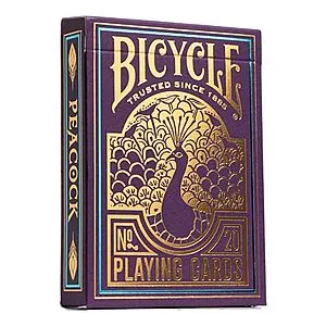 Bicycle Peacock Playing Cards - Purple