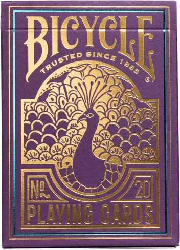 Bicycle Peacock Playing Cards - Purple