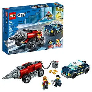 City Police Driller Chase Kid's Toy Set (60273) w/ Walmart