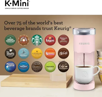 K-Mini Single Serve Coffee Machine w/ 60 Caribou Blend K-Cups