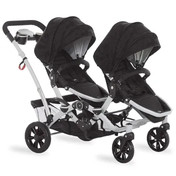 Dream On Me Track Tandem Multi-Position Double Umbrella Stroller (Slate)