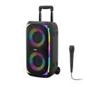 OKKO Sonic Bass V4 Dynamic LED Portable Bluetooth Speaker with Microphone