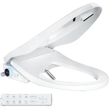 Elongated Heated Toilet Seat Bidet with Warm Water