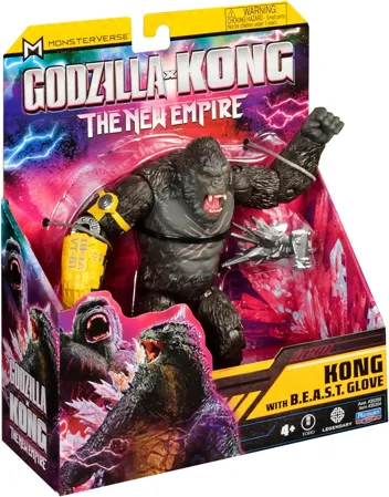 Godzilla x Kong 6” Kong w/B.E.A.S.T. Glove by Playmates Toys