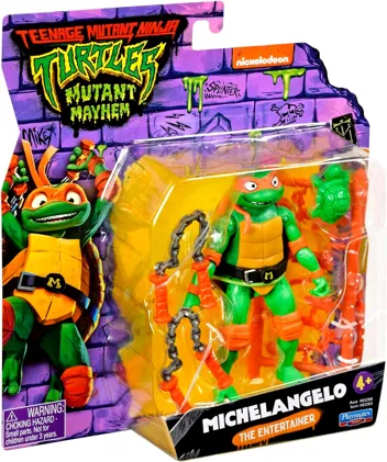 Teenage Mutant Ninja Turtles: Mutant Mayhem 4.25" Michelangelo Figure