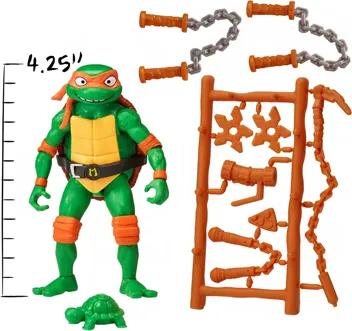 Teenage Mutant Ninja Turtles: Mutant Mayhem 4.25" Michelangelo Figure