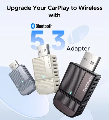 Wireless Apple CarPlay Car Adapter (For Cars w/ Apple CarPlay)