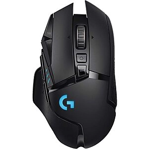 G502 Lightspeed Wireless Gaming Mouse w/ Hero 25K Sensor (Black)