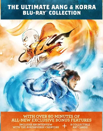 The Ultimate Aang & Korra Animated Collection w/ Bonus Disc & Art Cards (Blu-Ray)