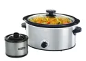 Bella 5qt 3-Temp Slow Cooker (Stainless Steel) with 0.65qt Dipper