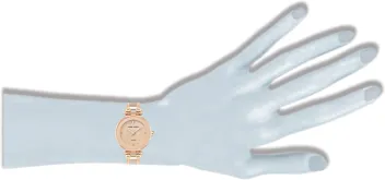 Klein Genuine Diamond Dial Bangle Watch